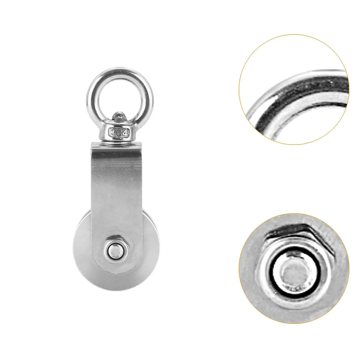 360° Swivel Pulley Block – Stainless Steel Cable Pulley