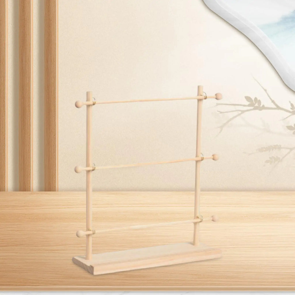 Wooden Ribbon Organizer Rack – Craft Room Storage Shelf