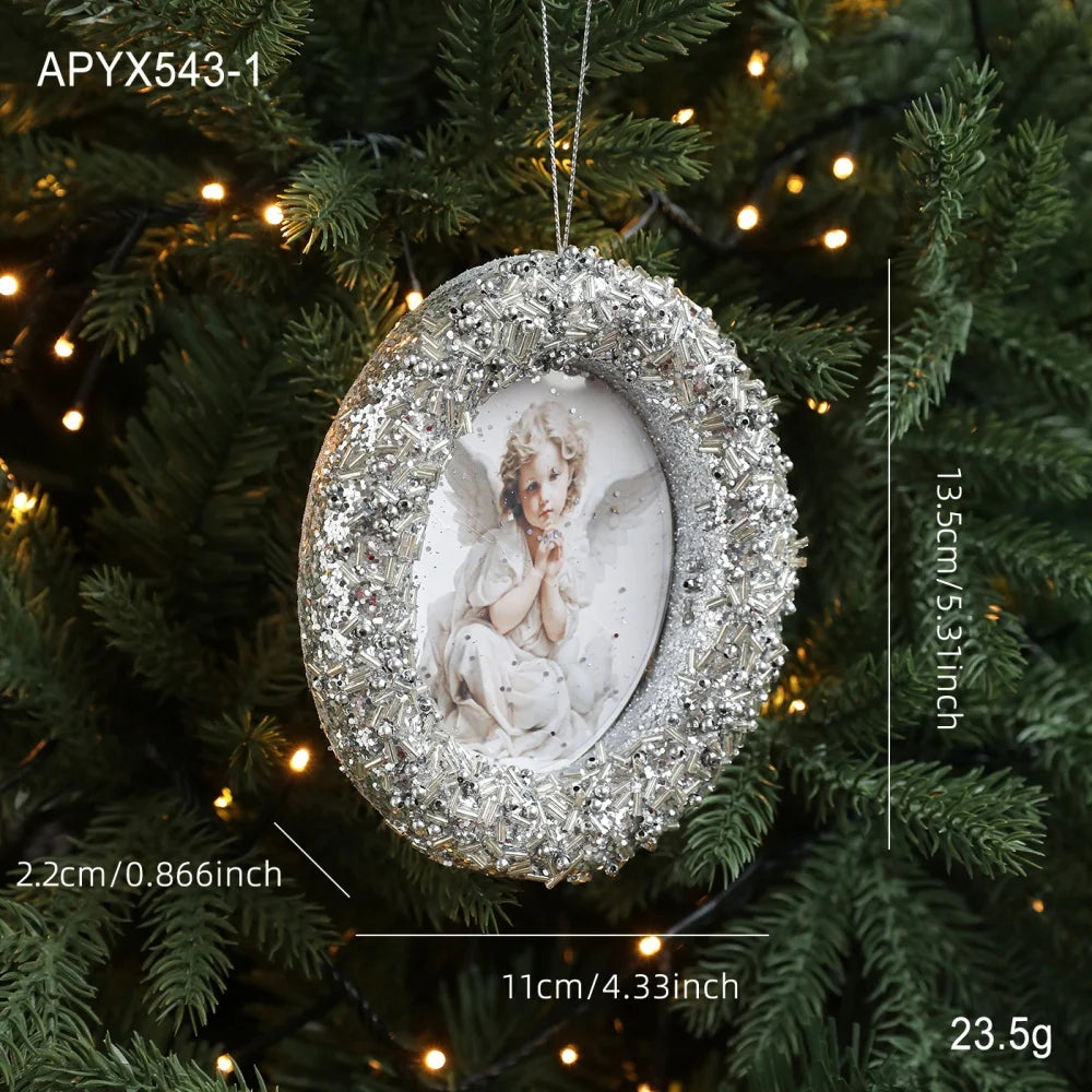 Baroque Mini Photo Frame Christmas Tree Ornament Pendant