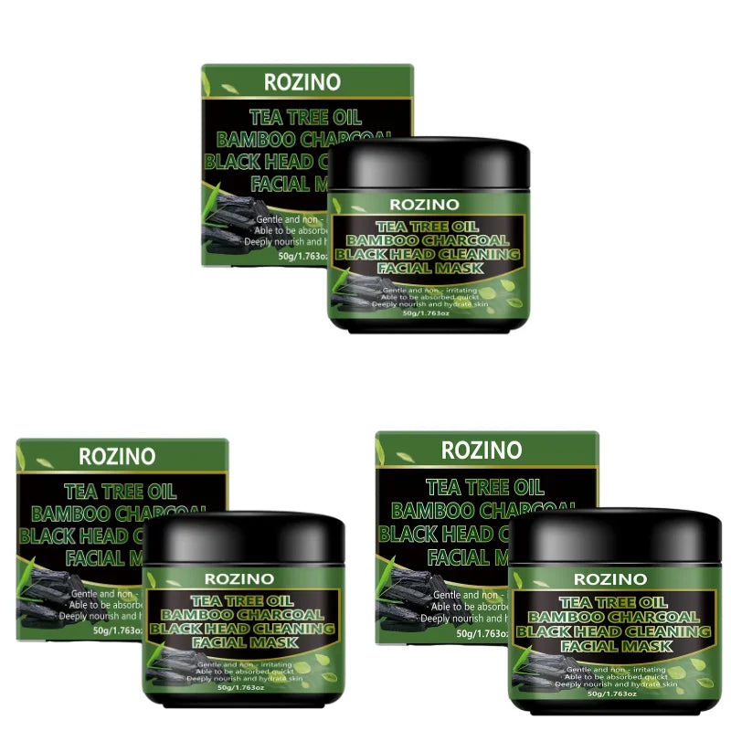 ROZINO Tea Tree Bamboo Charcoal Blackhead Cleansing Mask