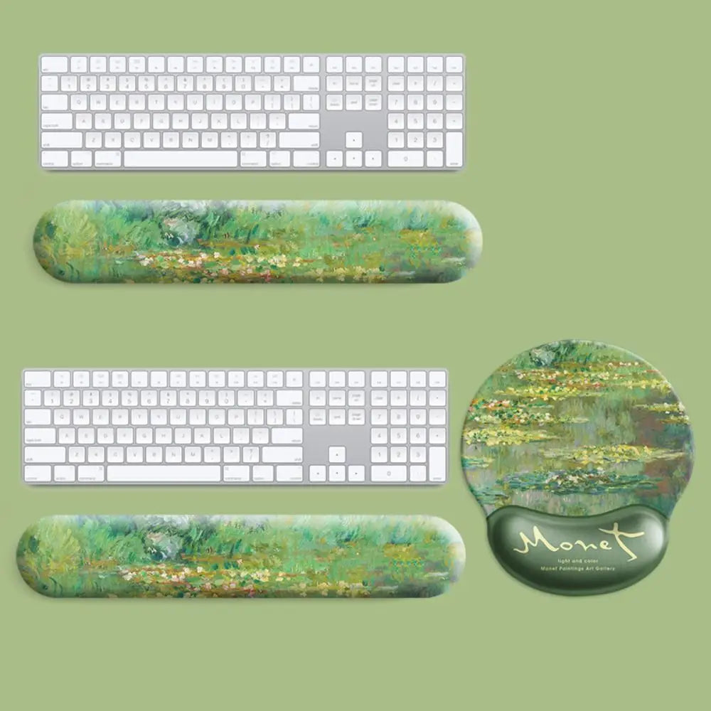 Memory Foam Wrist Rest Pad – Non-Slip Mouse & Keyboard Support