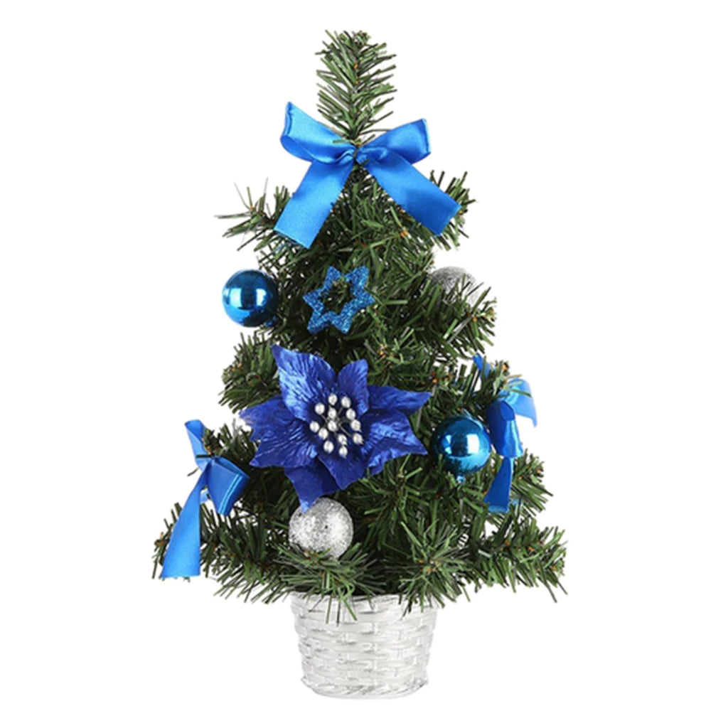 PVC Mini Tabletop Christmas Tree – 40cm Artificial Holiday Decor