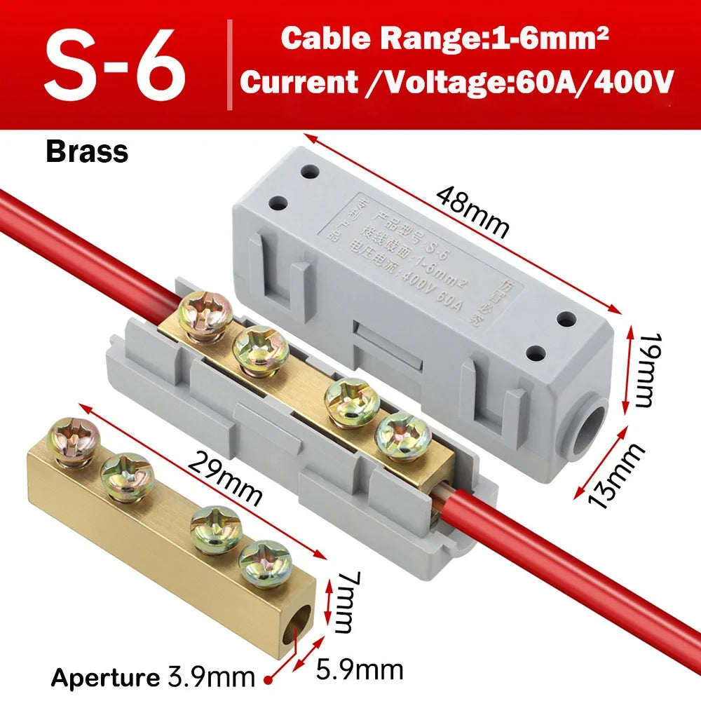 Brass Quick Wire Connector – High Power Splitter Terminal Block
