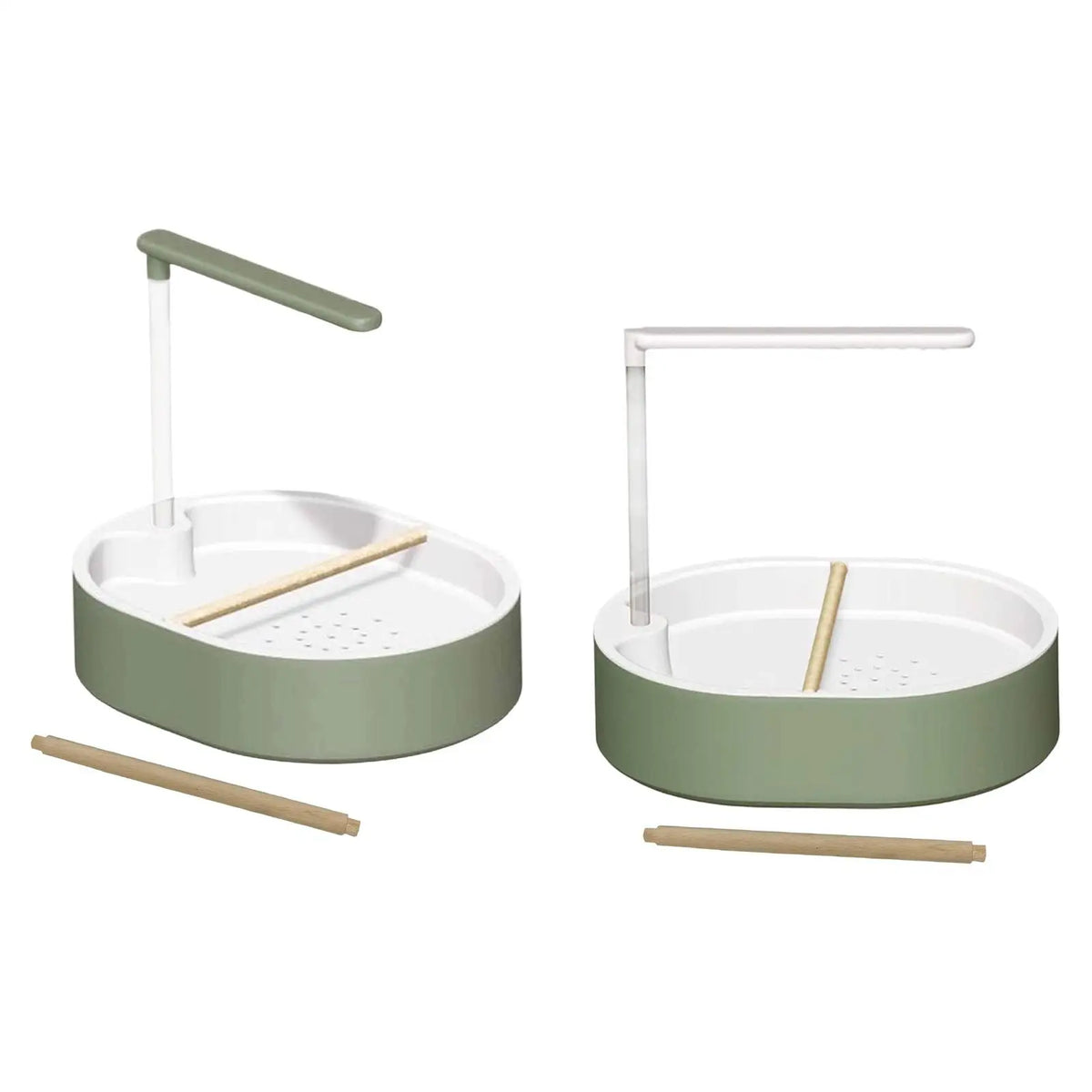 Automatic Parrot Bird Bath Shower with Wooden Perches