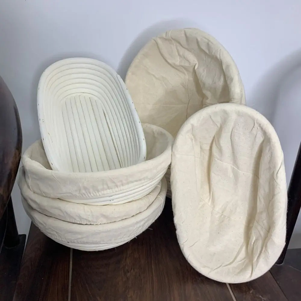 Oval Bread Proofing Basket with Linen Liner | Sourdough