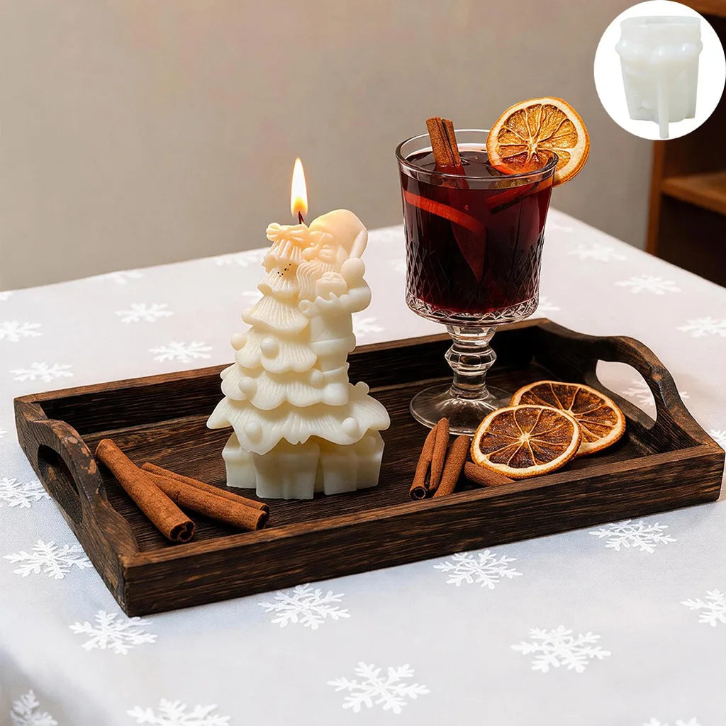 3D Santa Claus Silicone Mold – Christmas Candle & Plaster DIY