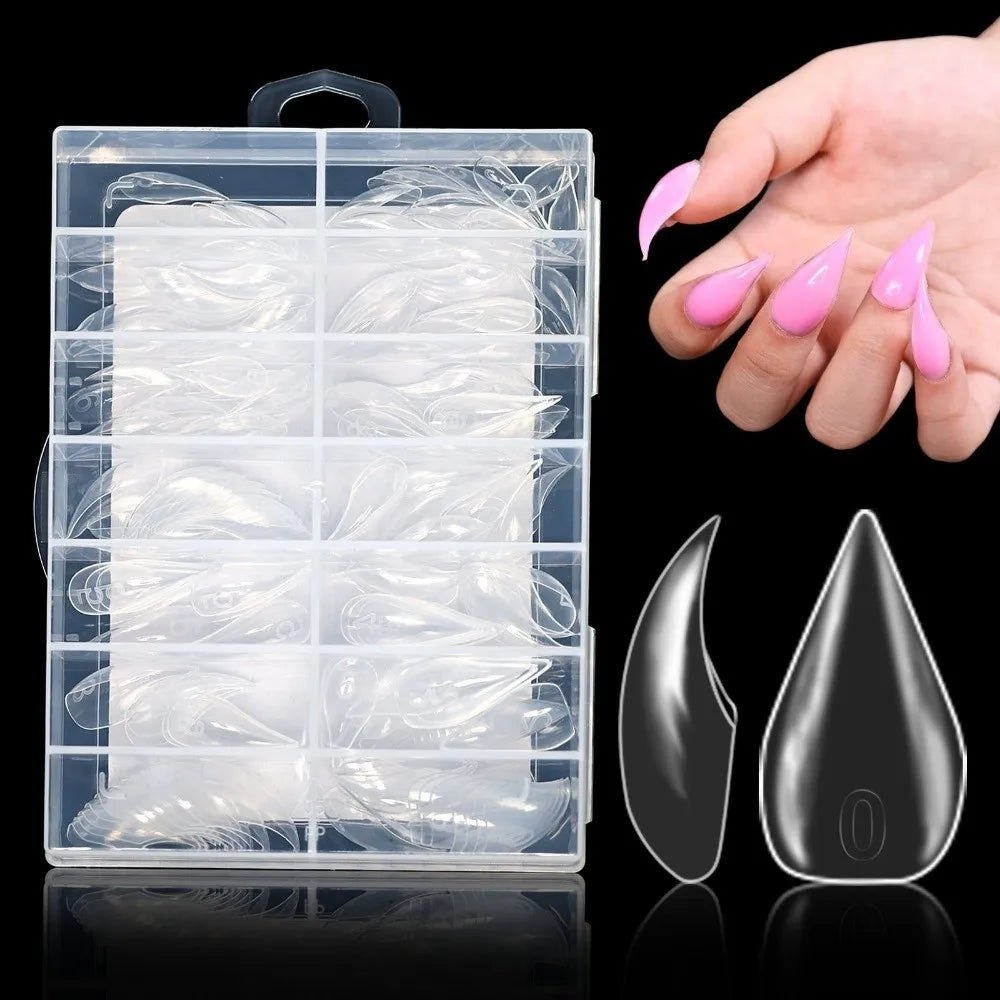 Reusable Gel Dual Nail Forms – 14 Sizes, 70/140/150 Pcs