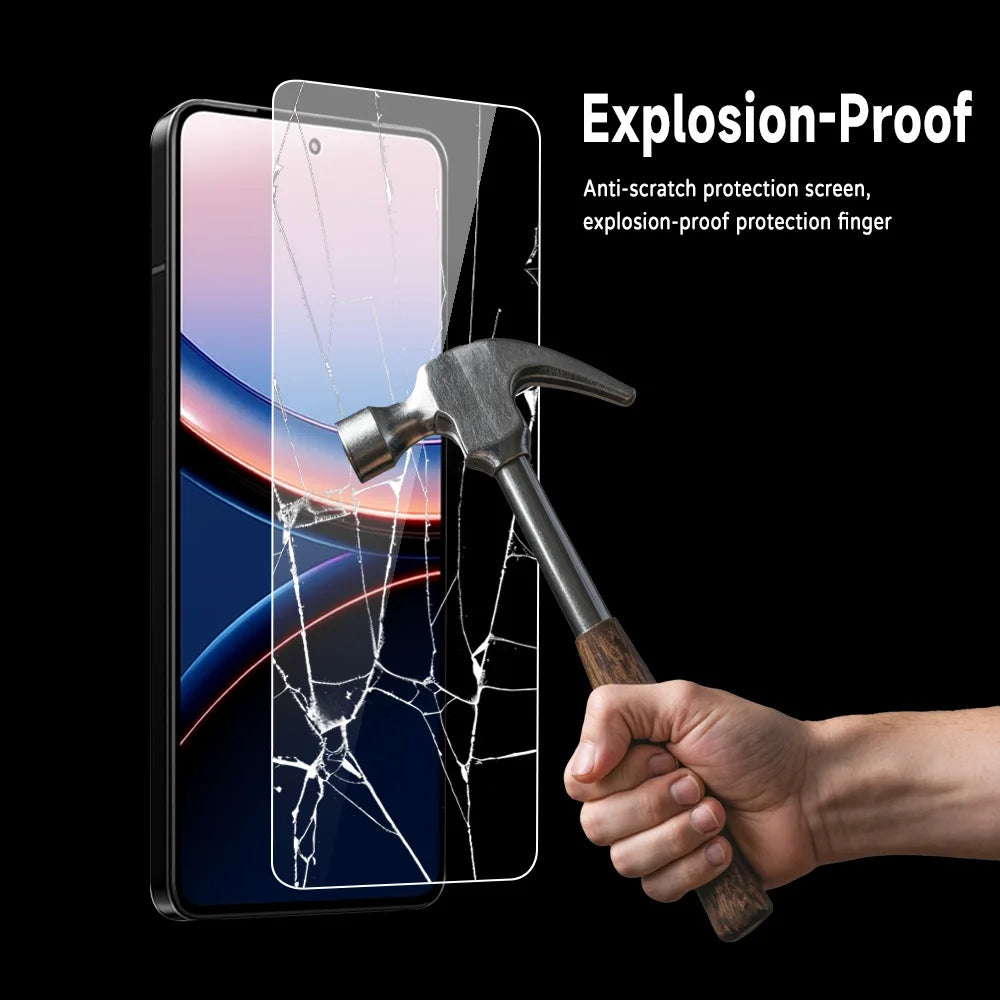 Tempered Glass Screen Protector for Poco F8 F7 X8 Pro – HD Full Cover