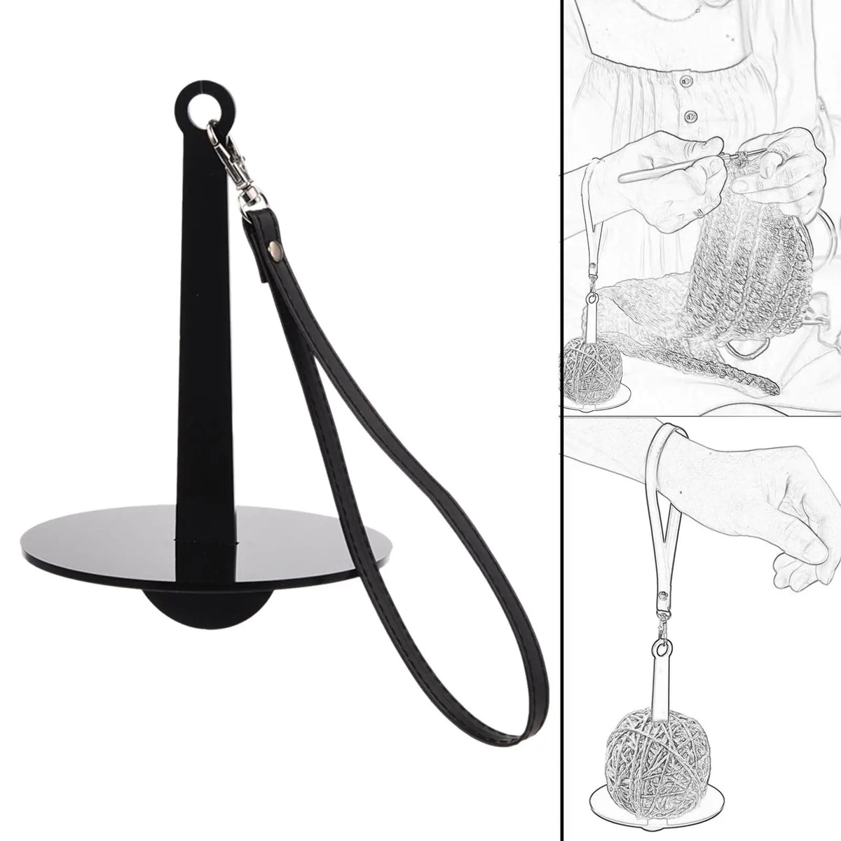 Wrist Yarn Minder – Portable Acrylic Yarn Ball Holder
