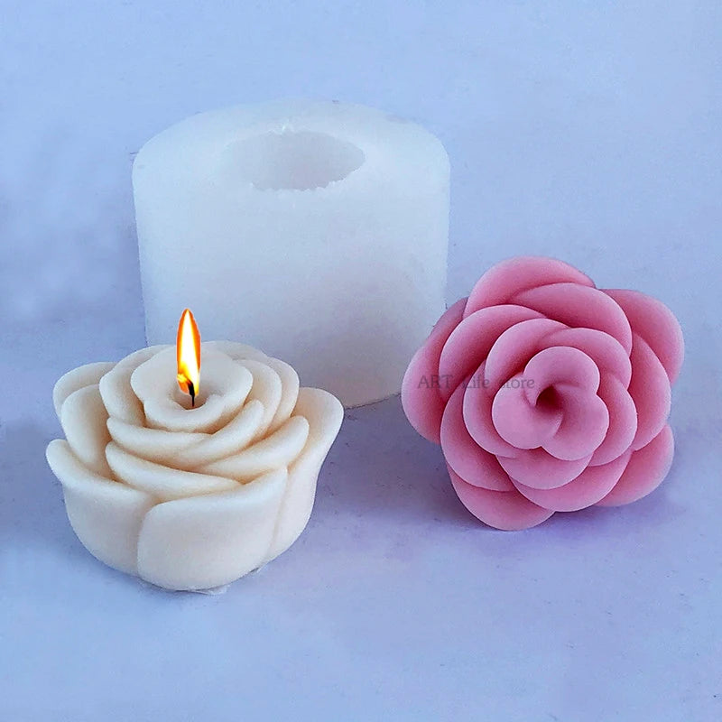 3D Peony Silicone Mold – Candle, Soap, Chocolate & Cake