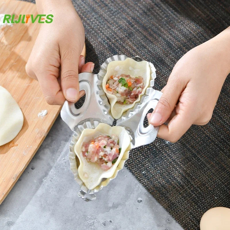 Double-Headed Dumpling Maker Mould – Flower & Bag Style