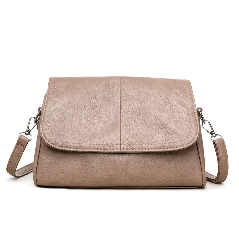 Women's PU Leather Crossbody Flap Bag | Small Shoulder Purse
