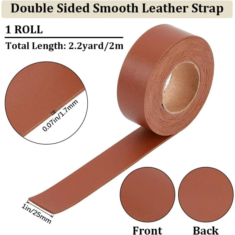 Black Lychee Imitation Leather Strap 25mm x 2m | DIY Crafts