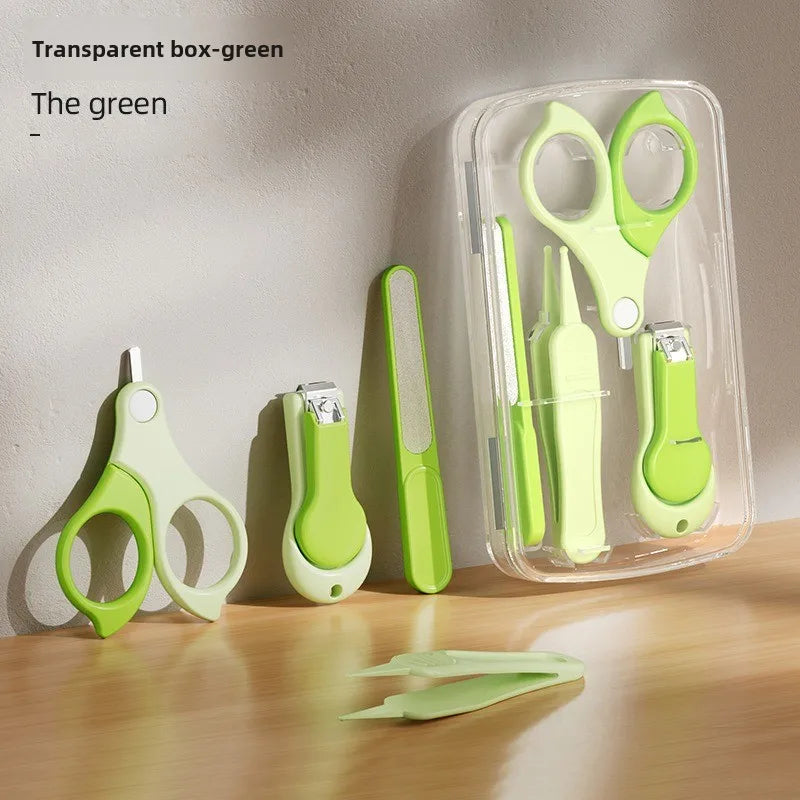 4-Piece Baby Nail Clipper Set – Safe Stainless Steel Trimmer