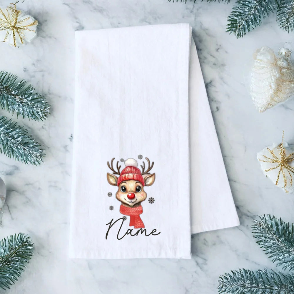 Personalized Christmas Cloth Napkins – Xmas Hostess Gift