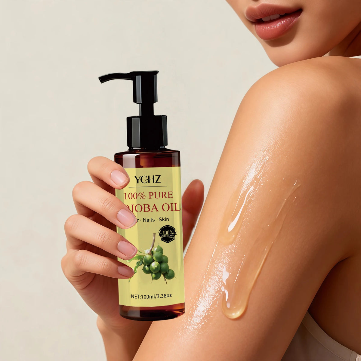 YCHZ Pure Jojoba Oil 100ml – Skin, Hair & Body Moisturizer