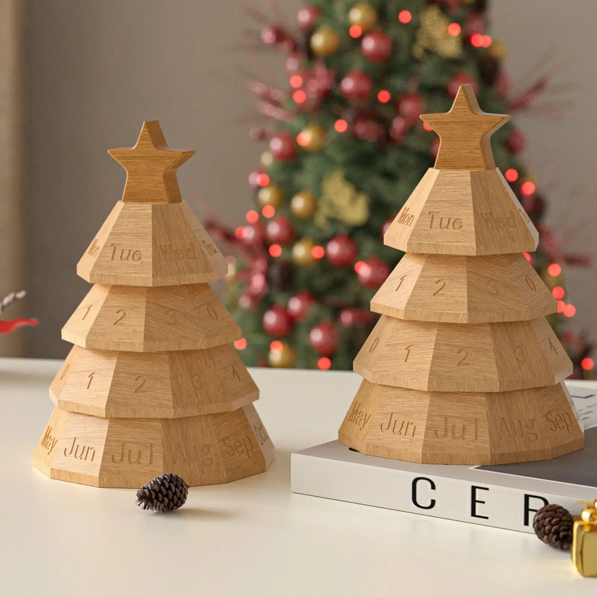 Christmas Tree Perpetual Calendar Silicone Mold – DIY Resin & Candle