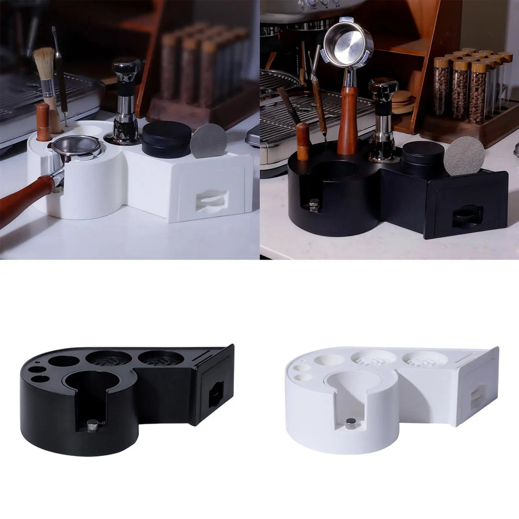 Espresso Tamping Station with Drawer | Fits 51–58mm