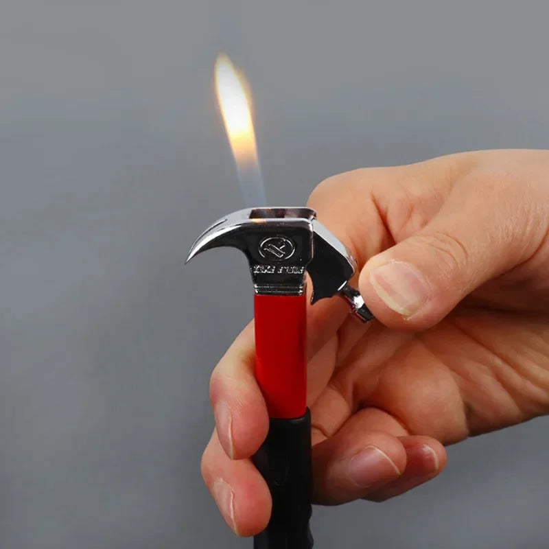 Mini Hammer Shape Refillable Butane Lighter | Novelty Gift