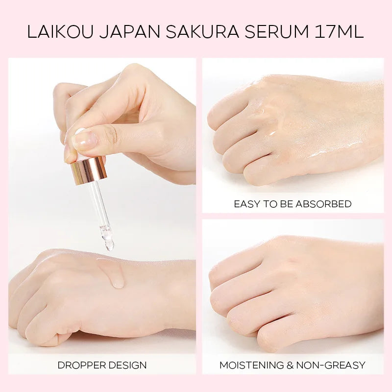 LAIKOU 17ml Sakura Vitamin C & 24K Gold Face Serum Skin Care