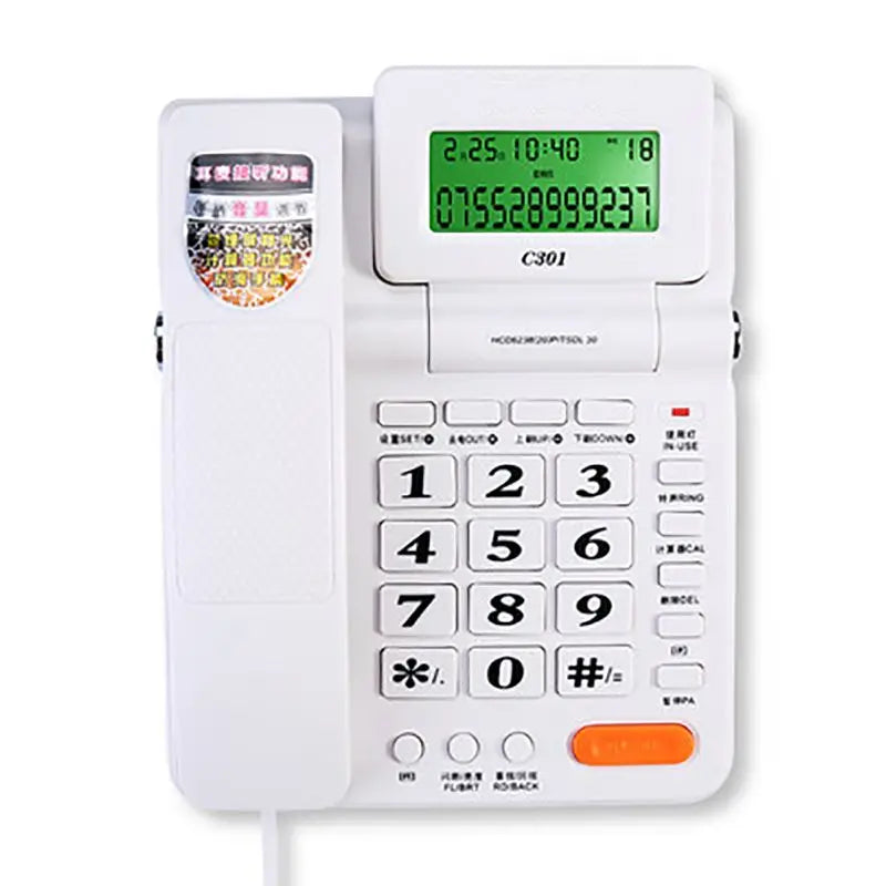 Big Button Corded Telephone – Caller ID & Backlit Display