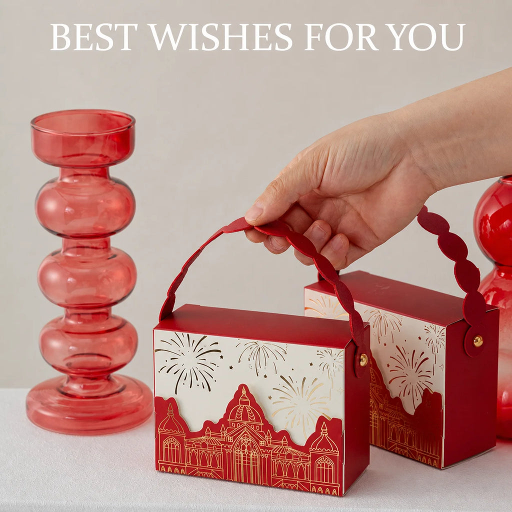 Elegant Wedding Favor Box – Foldable Cardstock Candy Gift Box