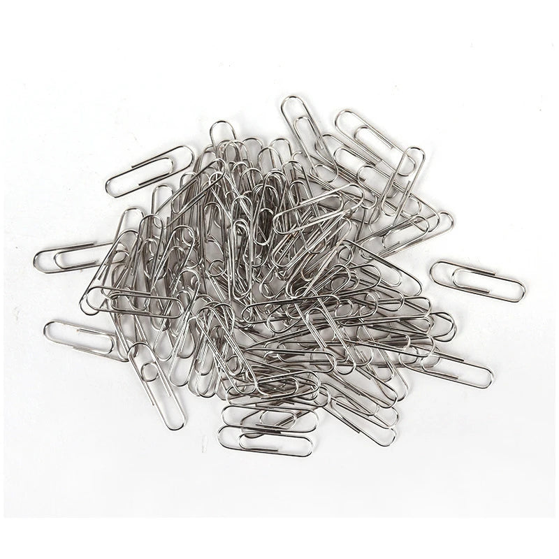 Silver Steel Paper Clips – Bookmark & Planner Clips 50–200pc