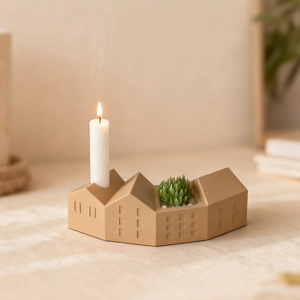 House Shape Silicone Mold – DIY Candle, Gypsum & Resin Craft
