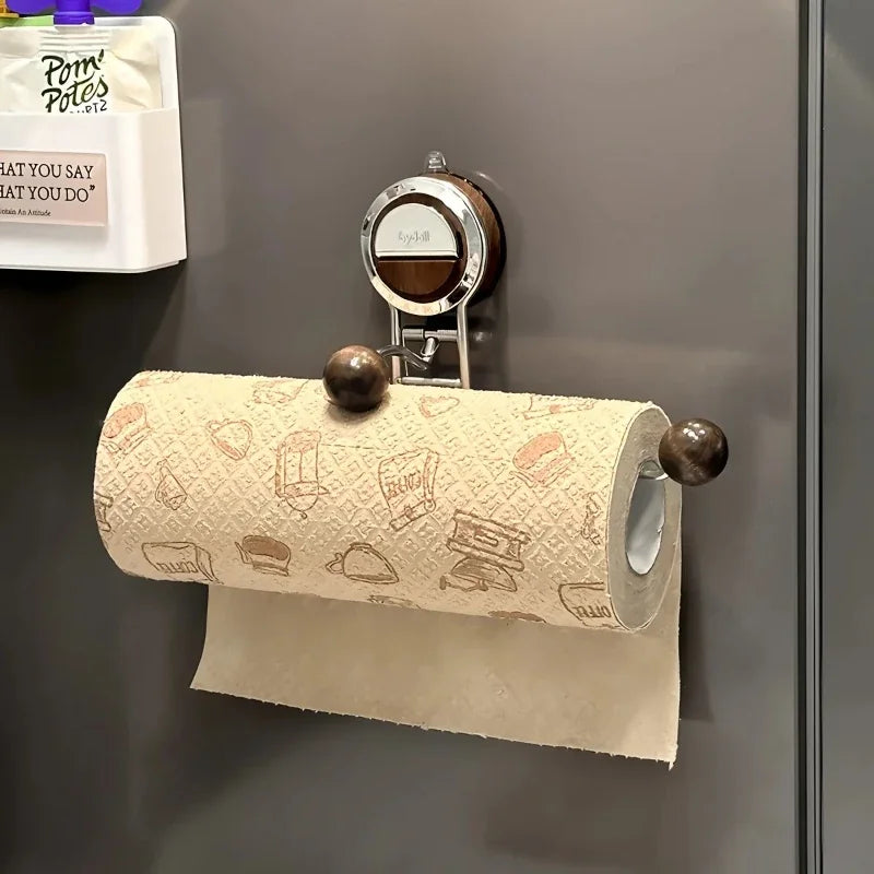 No-Drill Suction Cup Paper Towel Holder | Wall Mount