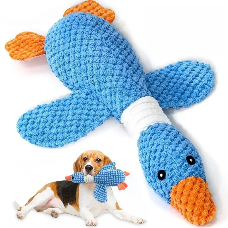 Blue Goose Squeaky Plush Dog & Cat Toy – Tough Chew Toy