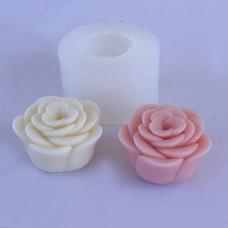 3D Peony Silicone Mold – Candle, Soap, Chocolate & Cake