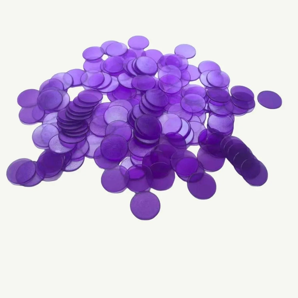 100-Piece Colorful Counting Chips – Math Learning & Game Tokens
