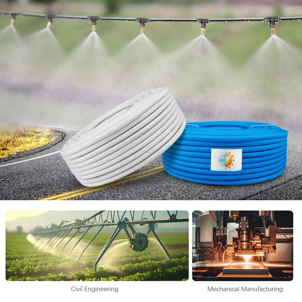 Micro Drip Irrigation PVC Hose 4mm – 5–50m Garden Watering