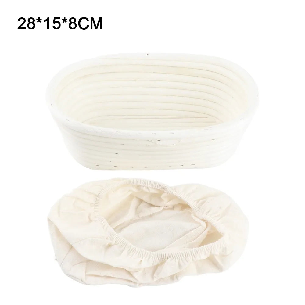 Oval Bread Proofing Basket with Linen Liner | Sourdough