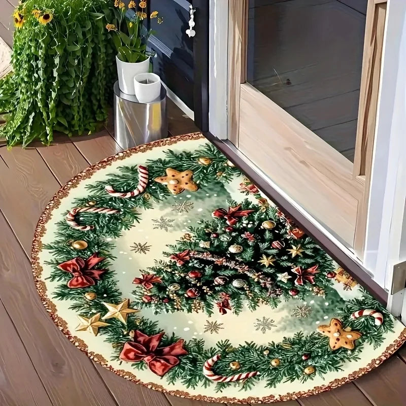 Winter Gingerbread Non-Slip Doormat | Kitchen & Entryway Mat