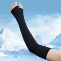 Cooling Ice Silk Arm Sleeves – UV Sun Protection Thumb Hole