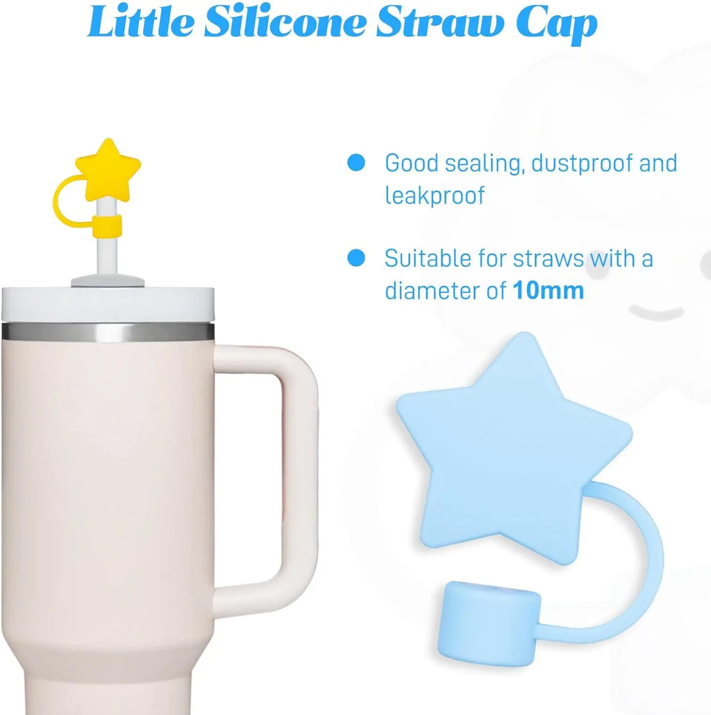 Star Silicone Straw Cover for Stanley 30 & 40 Oz Tumbler | 10mm