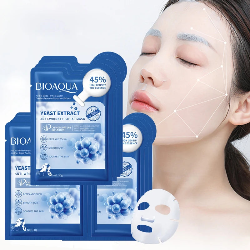 LAIKOU Bifid Yeast Hydrating Face Mask – 12 Sheet Pack