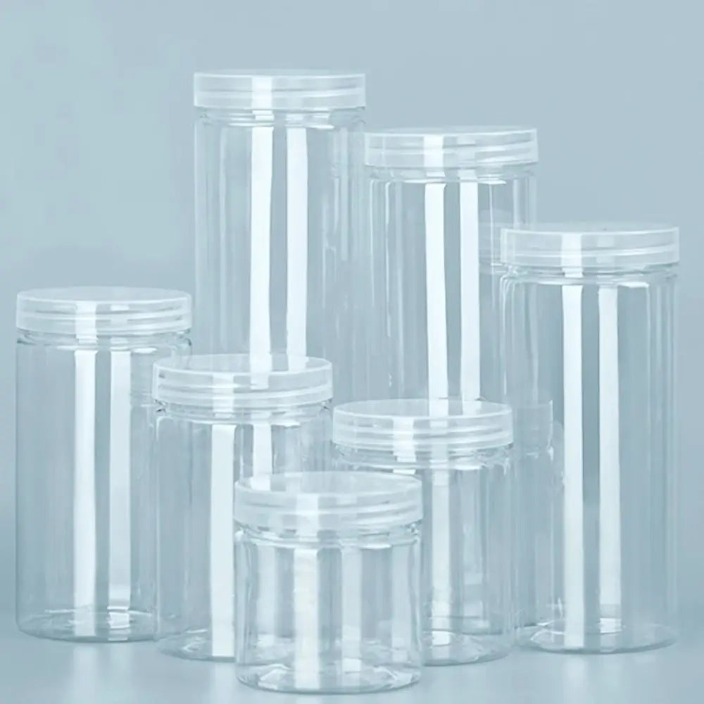 Clear Airtight Food Storage Jar – Food-Grade Sealed PET Container