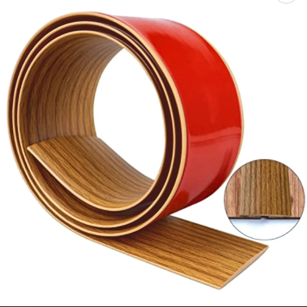 Self-Adhesive PVC Floor Transition Strip – Wood Grain Trim