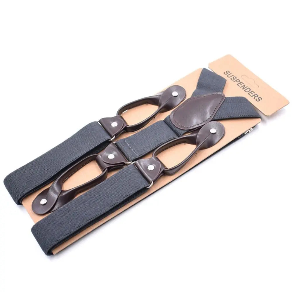 Vintage Y-Back Elastic Suspenders – Unisex Adjustable Braces