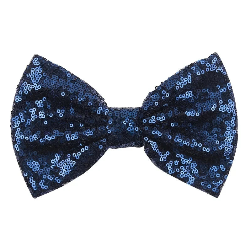 5-Pack Glitter Sequin Hair Bows – DIY Girls Hair Accessories