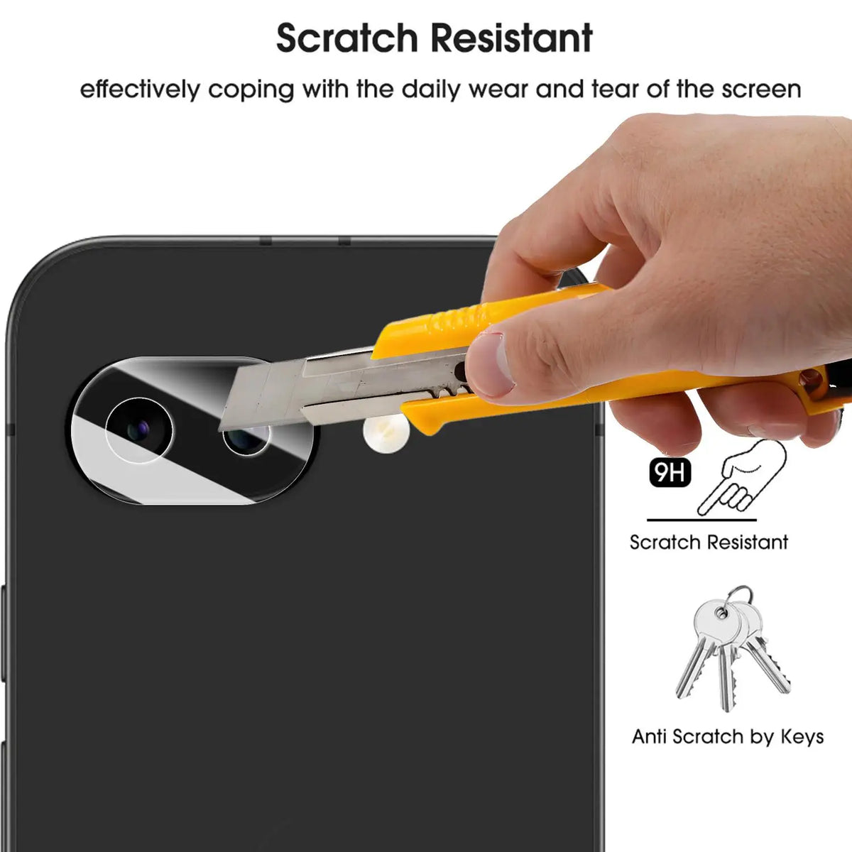 9H Tempered Glass Camera Lens Protector – Google Pixel 10A