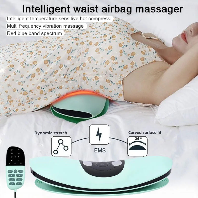Lumbar Airbag Massager – Heat, Vibration & Traction | ST-1202