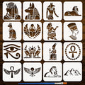 16-Piece Egyptian Stencil Set – Reusable 6x6" Painting Templates