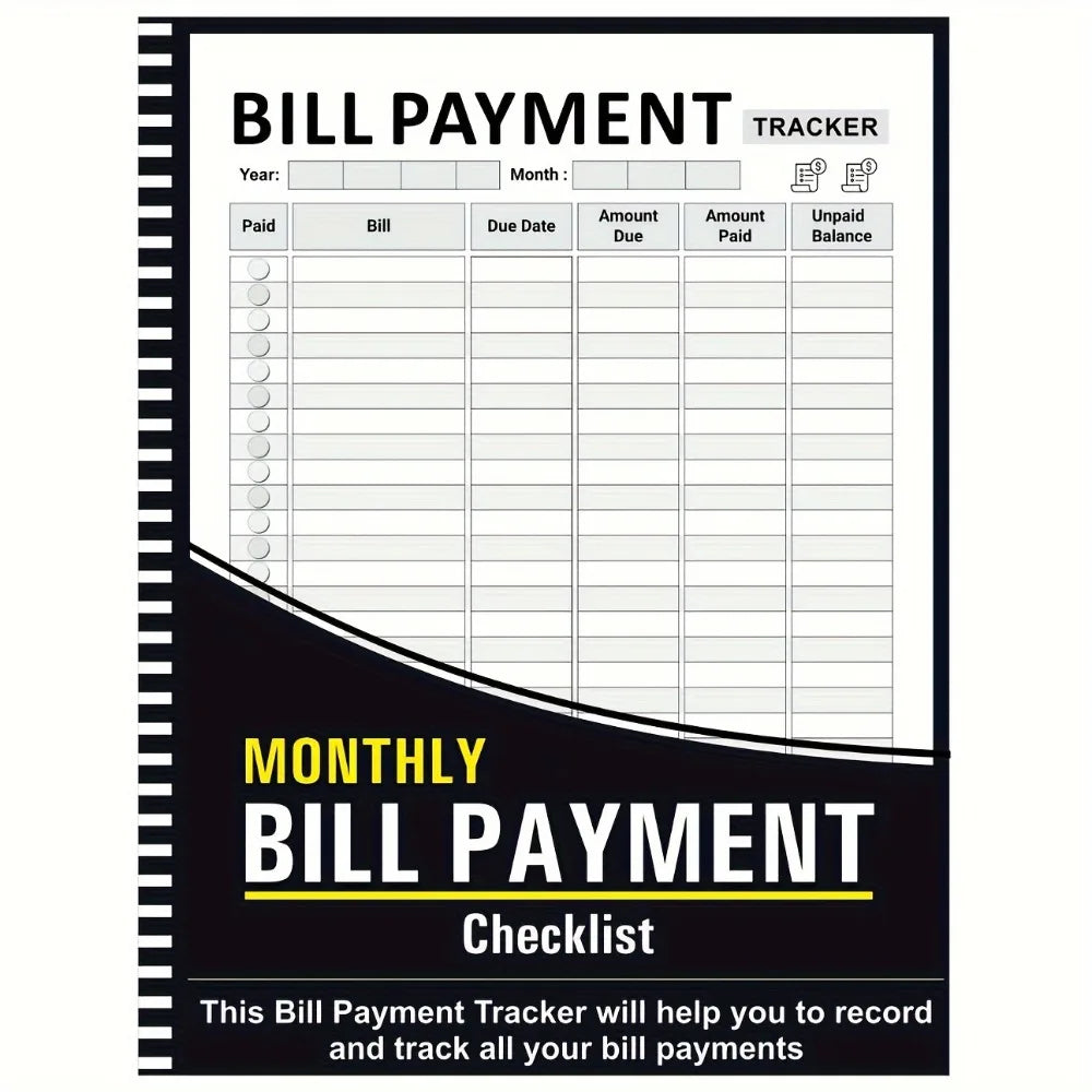 Monthly Budget Planner & Bill Tracker Notebook | Finance Book