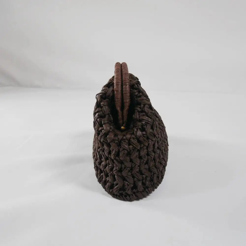 Women's Woven Straw Clutch Bag – Large Beach Handbag