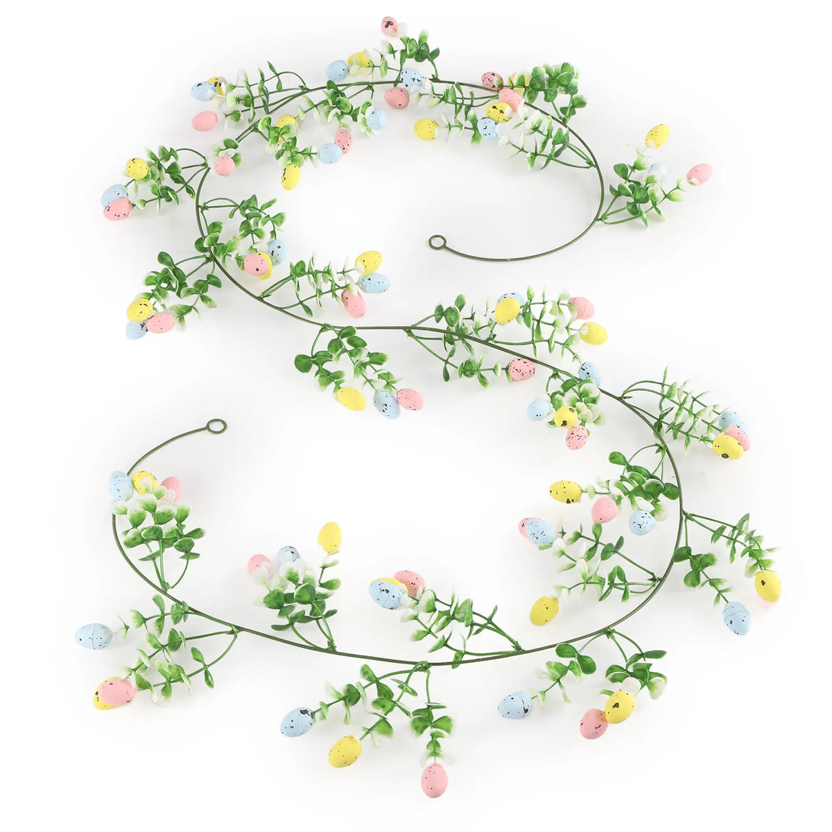 82-Inch Easter Egg Eucalyptus Garland | Spring Home Decor