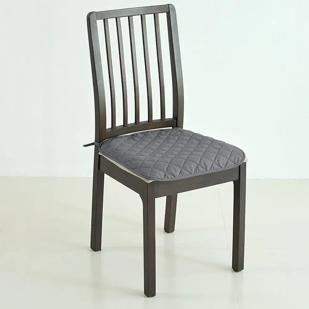 Diamond Quilted Tie-On Chair Seat Cushion 45x45cm
