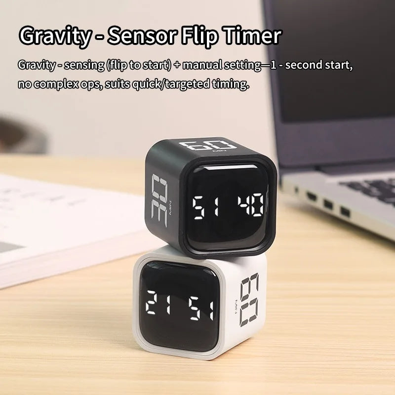 Gravity Flip Digital Countdown Timer – Study & Kitchen Clock